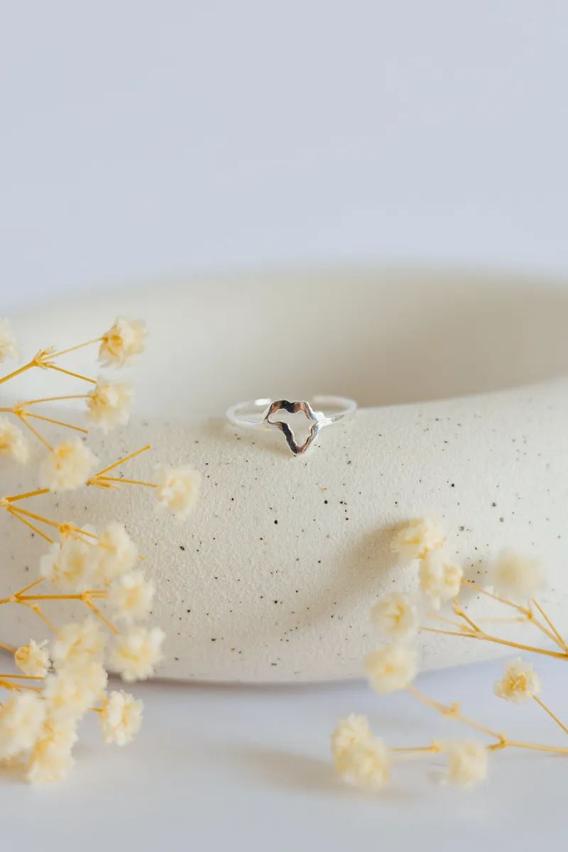 Africa Cutout Ring - Image 1