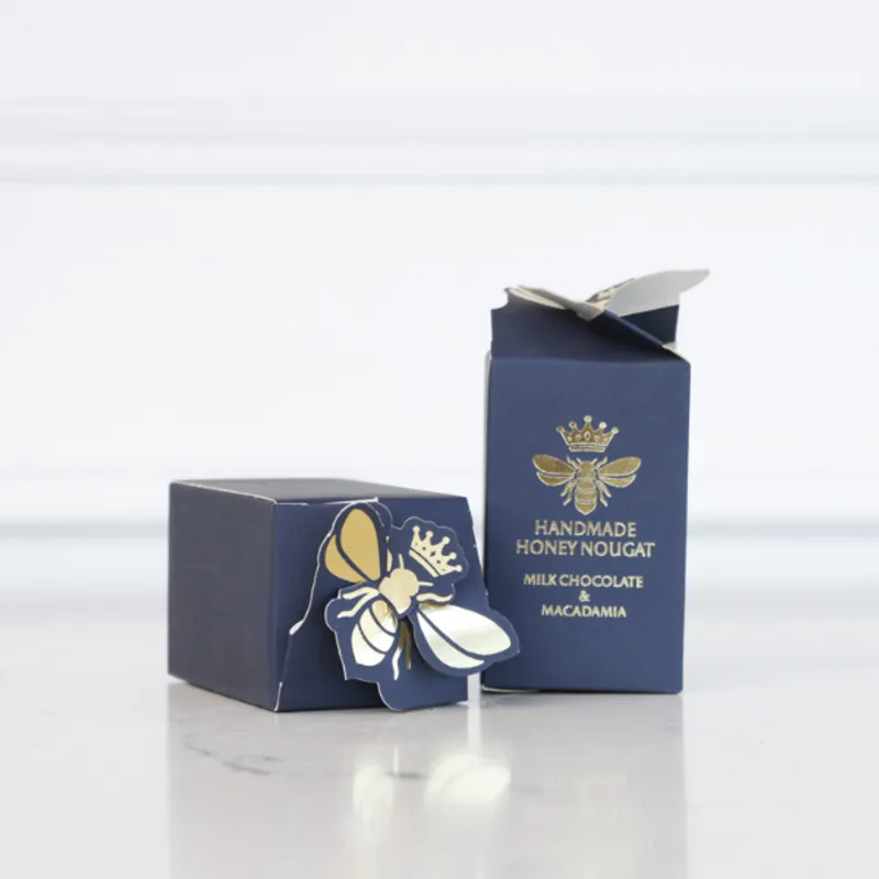 Milk Chocolate & Macadamia Navy Blue Honey Bee (Next Day Delivery Product) - Image 2