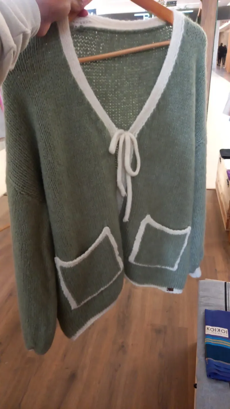 Gracelyn Tie Cardigan Jacket - Image 1