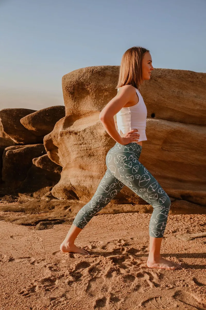 Women's Printed Active Tights - Image 2