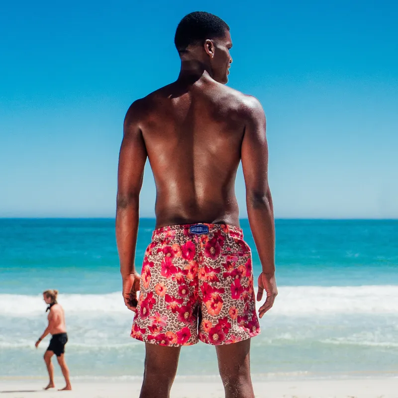 Mid-length Swim Shorts | Leopard Floral / Multi - Image 3
