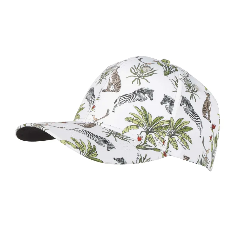 Into Africa Jumping Zebra Sandtone Curved Peak - Image 1