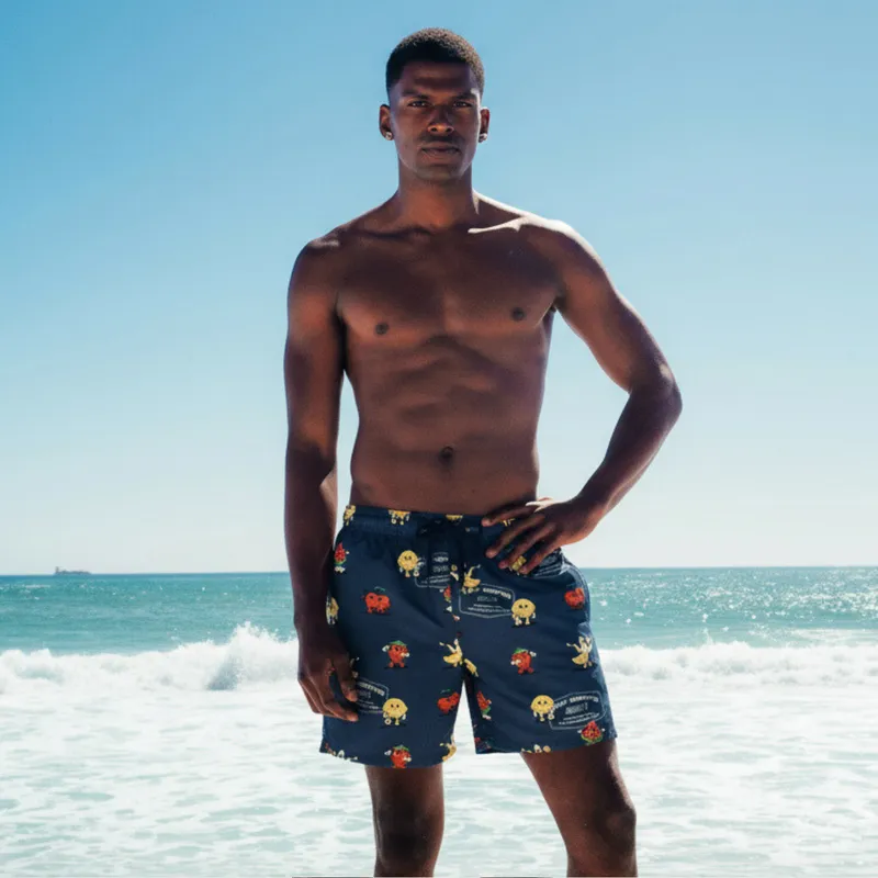 Mid-length Swim Shorts | Sporty Fruit / Navy - Image 1