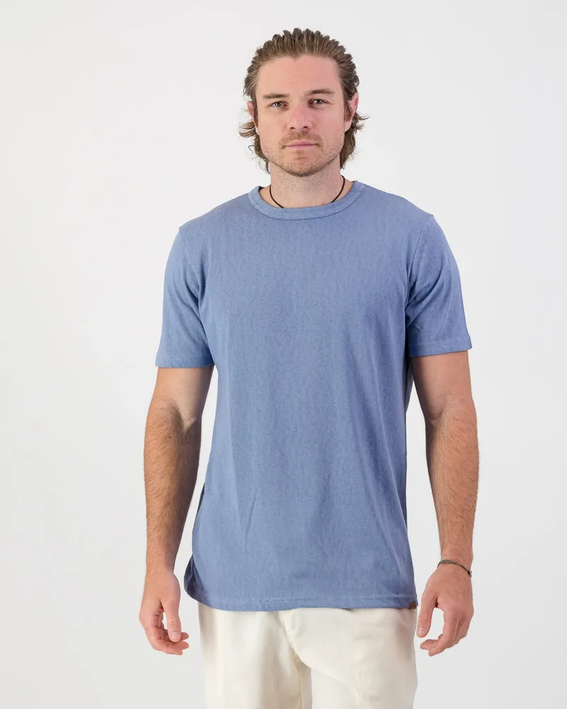 Cool Touch Cotton T-Shirt - Denim - Image 1