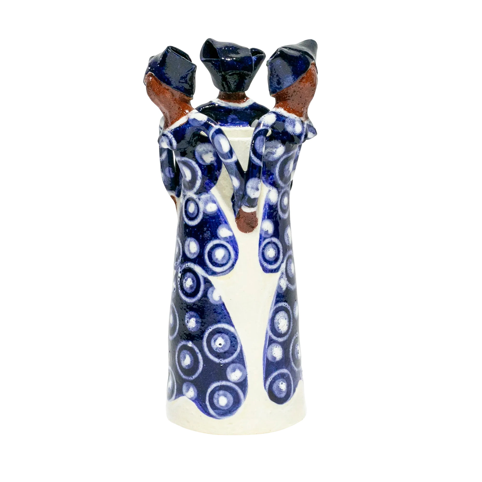 3Lady Medium Vase Deep Blue
