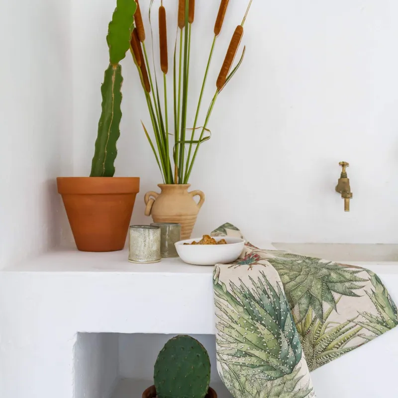 Succulents Tea Towel - Image 2