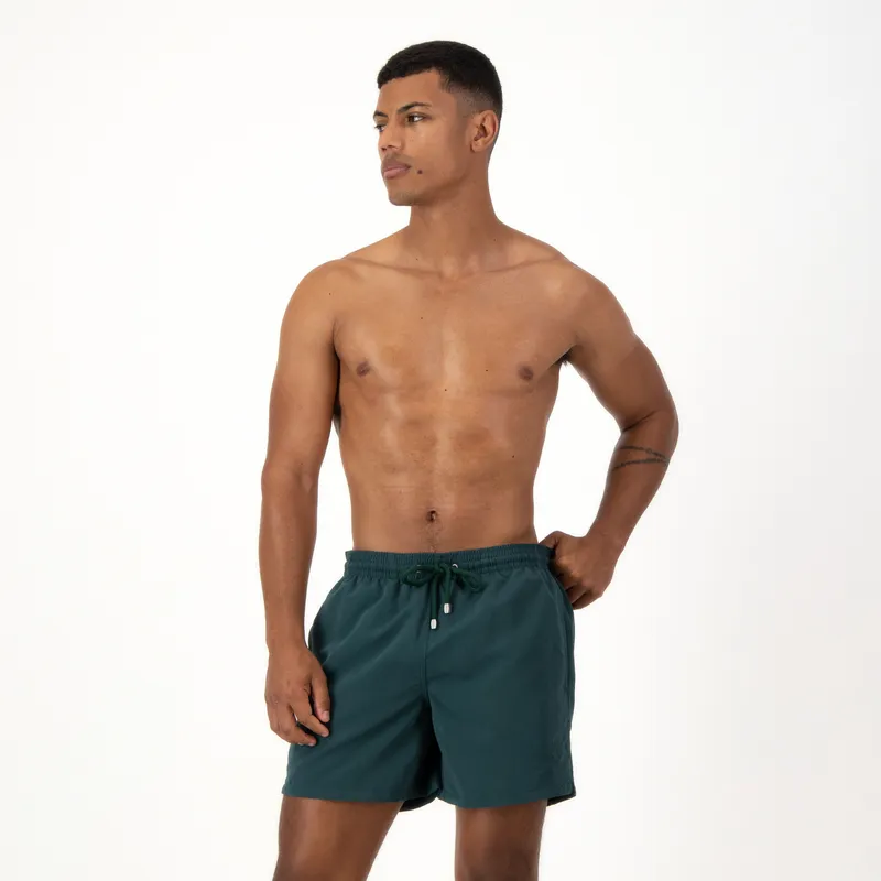 Mid-Length | Plain Embroidery  / Emerald - Image 1