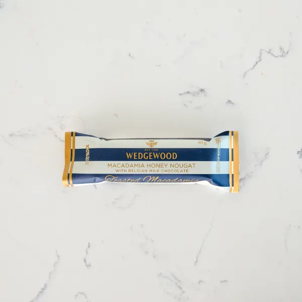 Milk Chocolate & Macadamia Handmade Honey Nougat Bar 40g