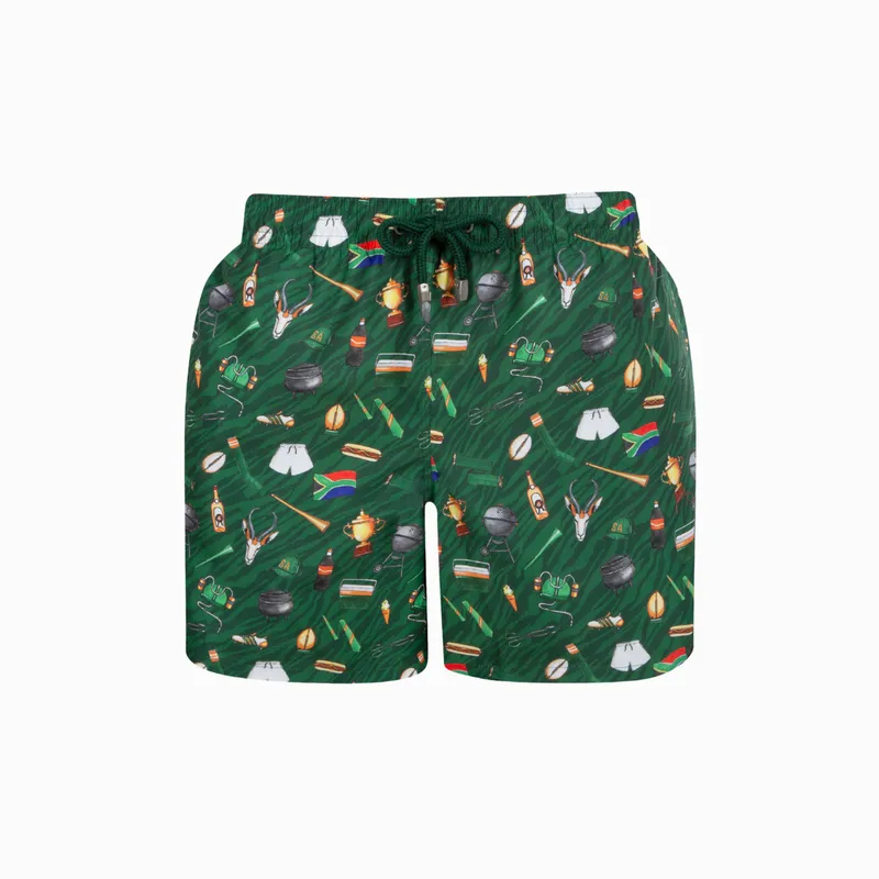 Mid-length Swim Shorts | Game Day / Green - Image 1