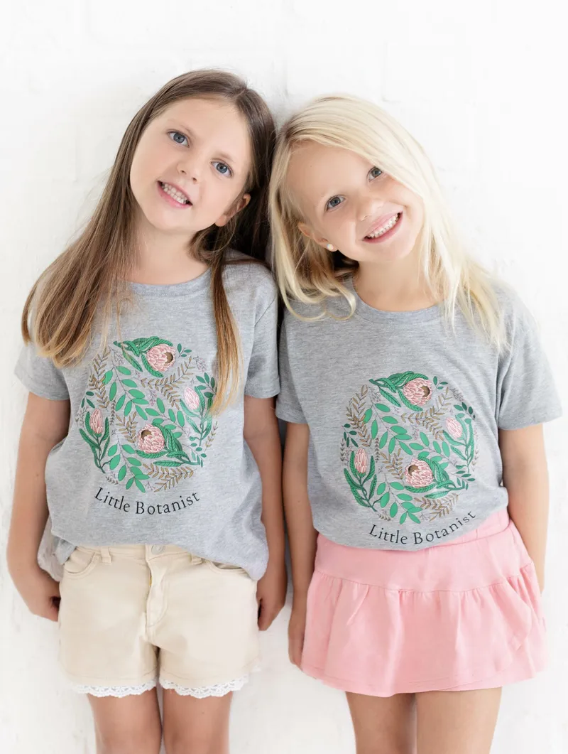 Little Botanist T-Shirt Grey - Image 1