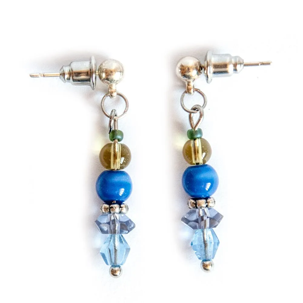 Czech and other glass beads earrings - ERAG02