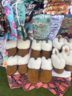 Fluffy Sheep Wool Suede Slippers