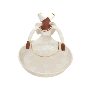1Lady Angel Sweetie Dish White on White