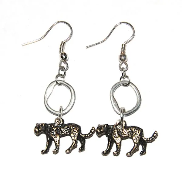 Cheetah charms earrings - ERE01