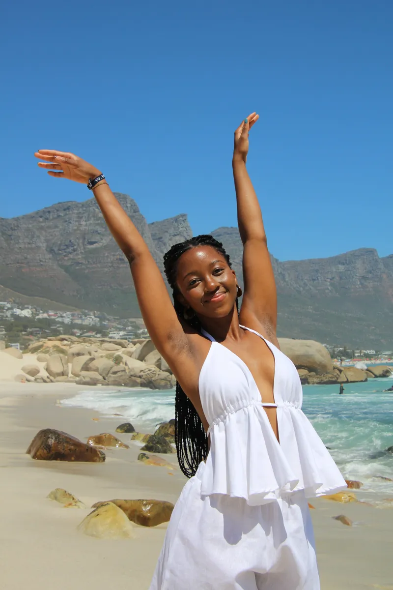 Callie Top - White Linen - Image 1