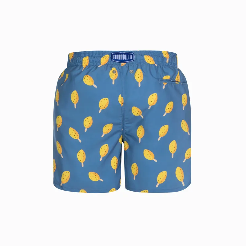Mid-length Swim Shorts | Lolly / Denim Blue - Image 4