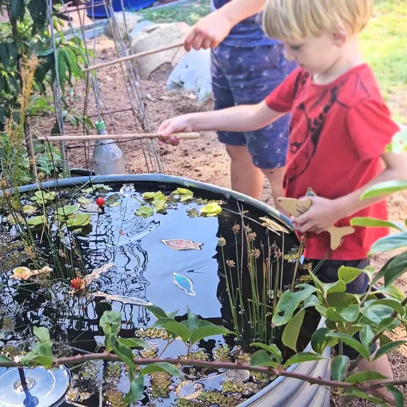 Wooden Magnetic Fishing Game - Image 2