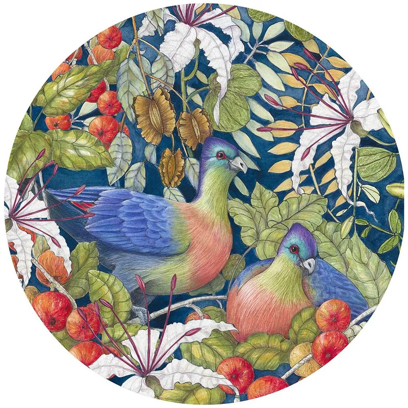 Paper Placemats - Bauhinia Blues - Image 1