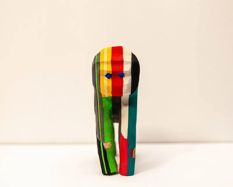 Gorilla Sculpture – Recycled Flip Flop Handmade Eco Art - Image 4