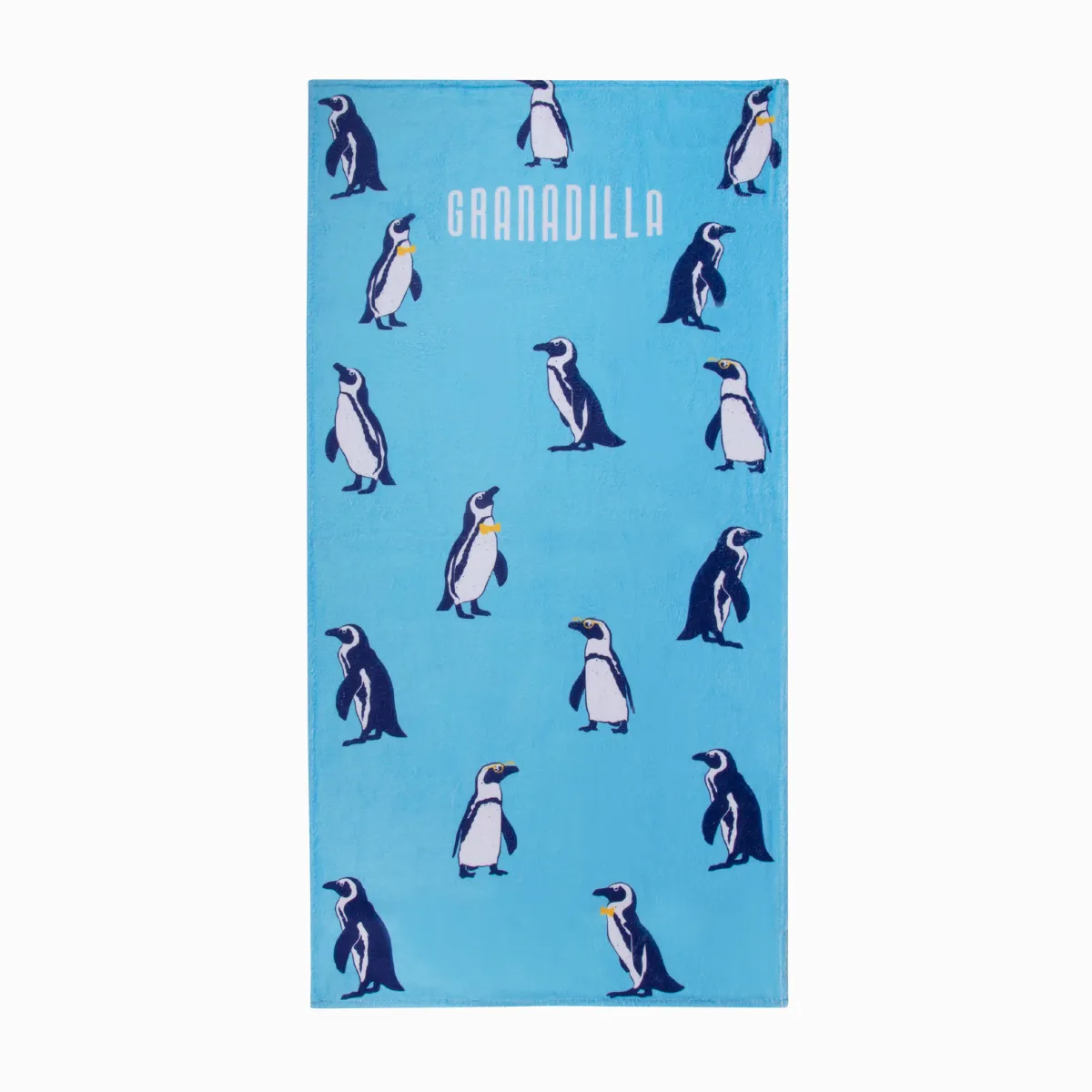 Beach Towel | Penguins / Blue