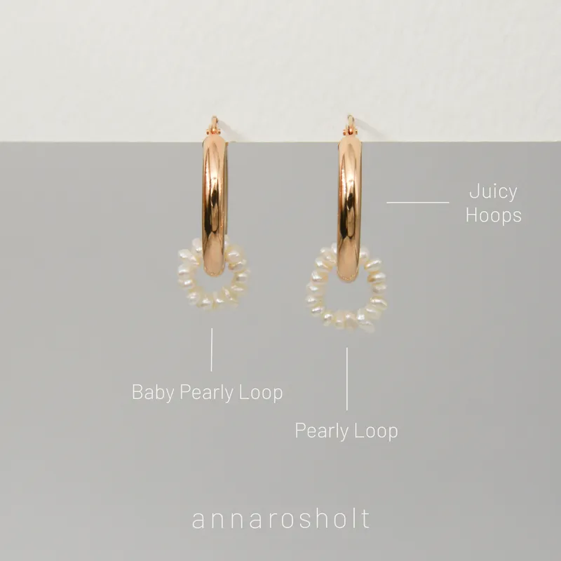 Baby Pearly Loop Hoop Charm - Image 2