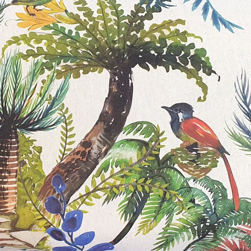 Cycad Cushion Cover, Large, Cotton- Linen Blend - Image 2