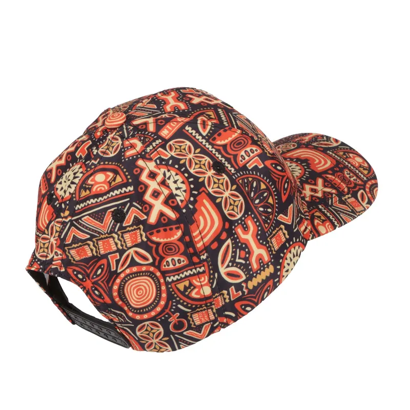 Into Africa Modern Ethnic Rust Curved Peak - Image 2