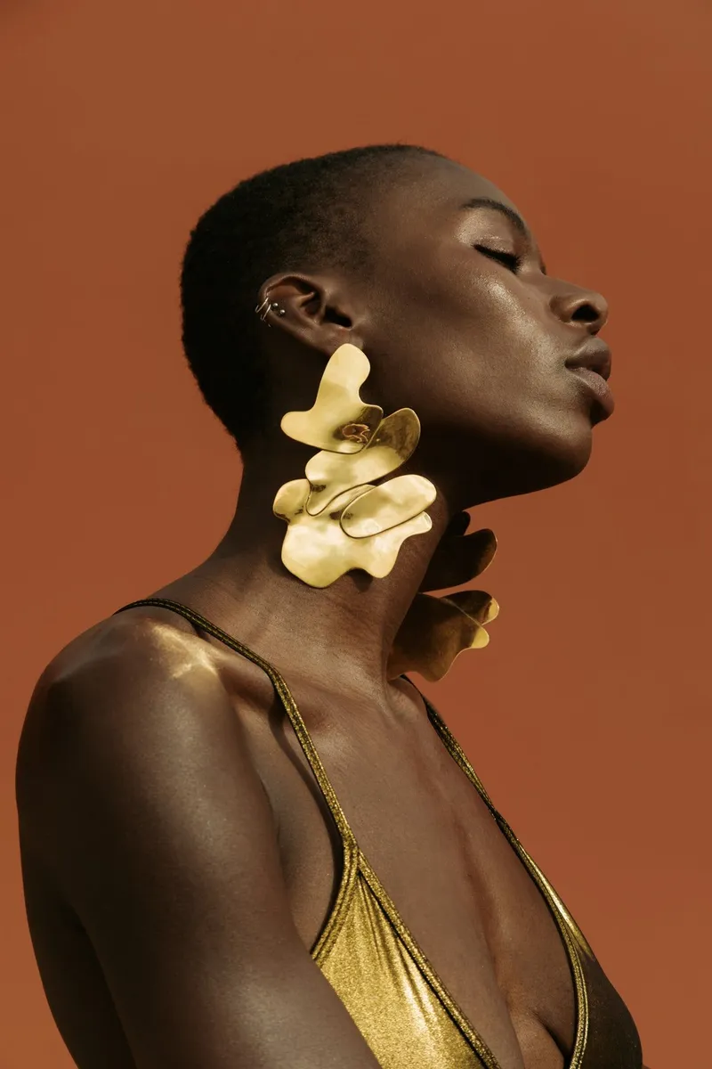 Curved Cluster Earring - Image 7