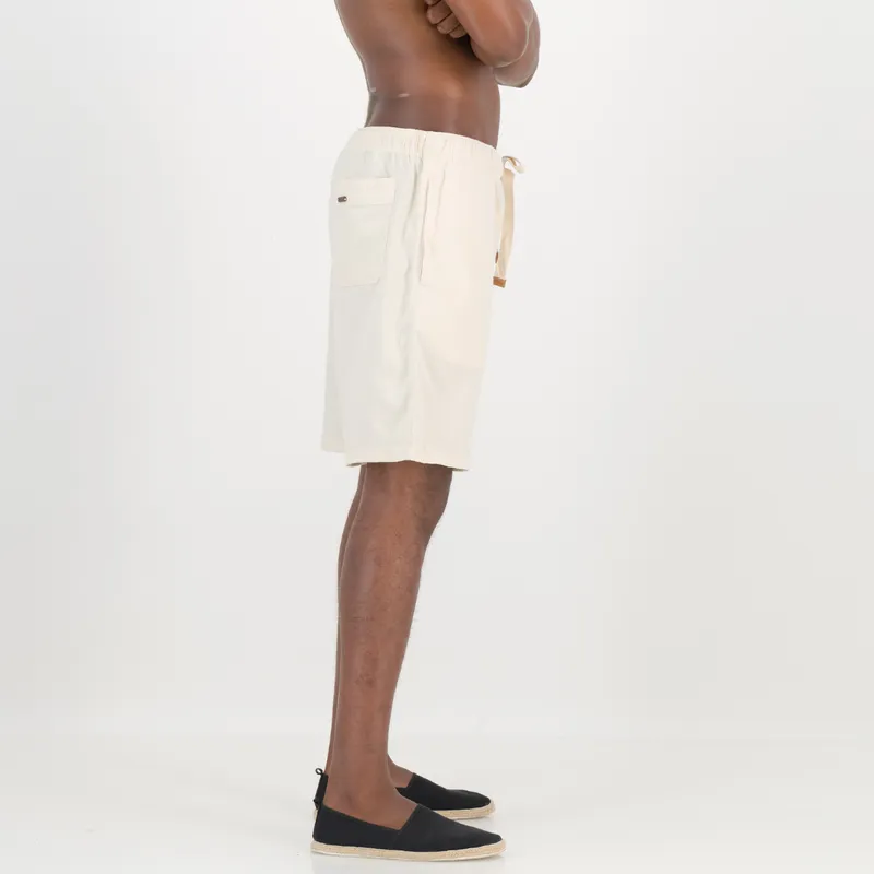 Relaxed Fit Shorts - Solid Cream - Image 2