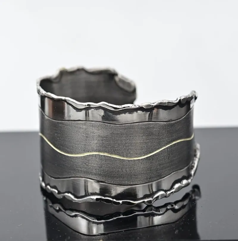 Abstract Brass and Antique Nickel Plated - Image 3