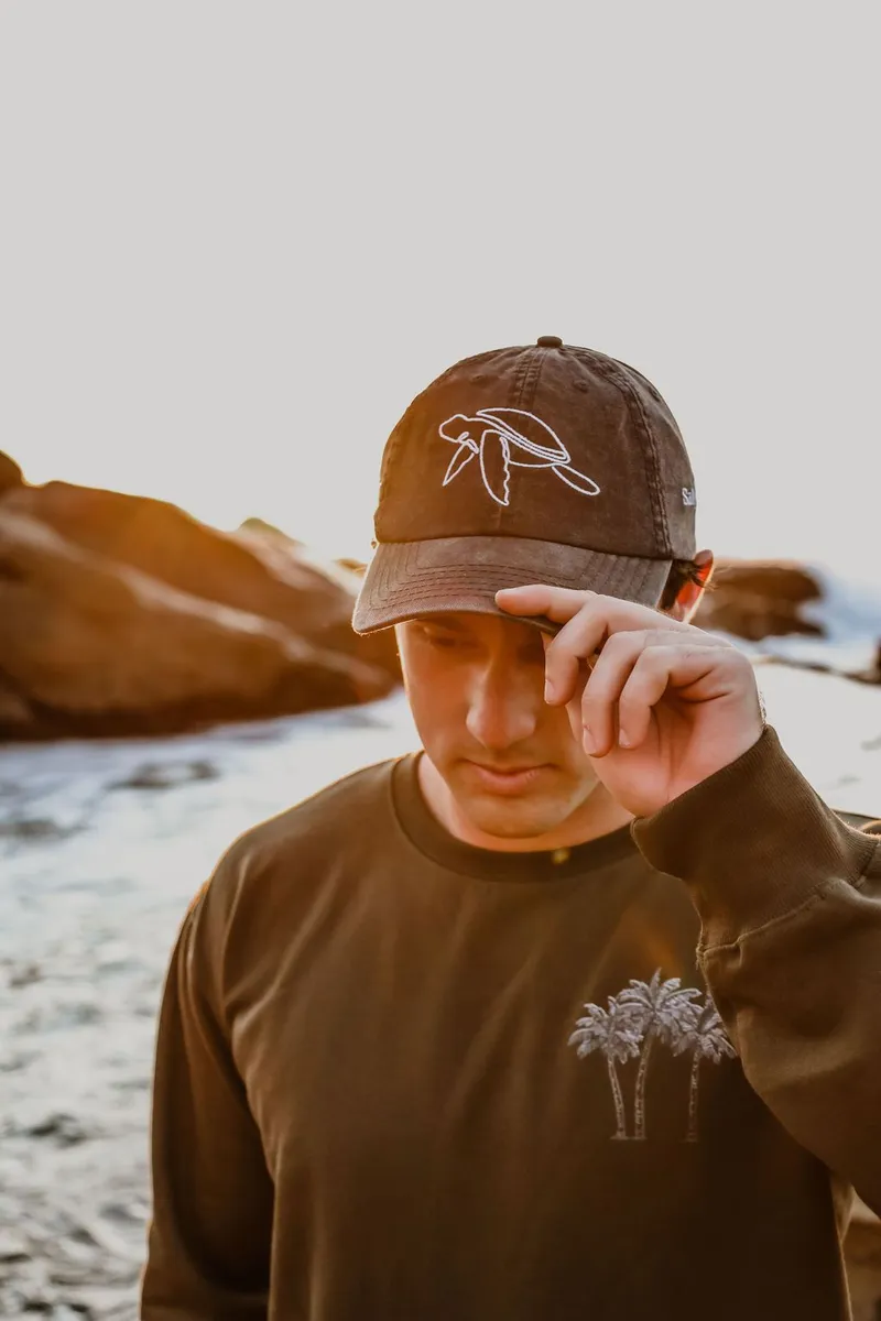 Embroidered Turtle Dad Cap - Image 2