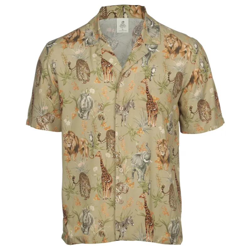 Men's Ss Safari Animal Shirt - Image 1