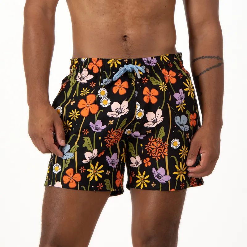 Mid-length Swim Shorts | English Garden / Black - Image 2