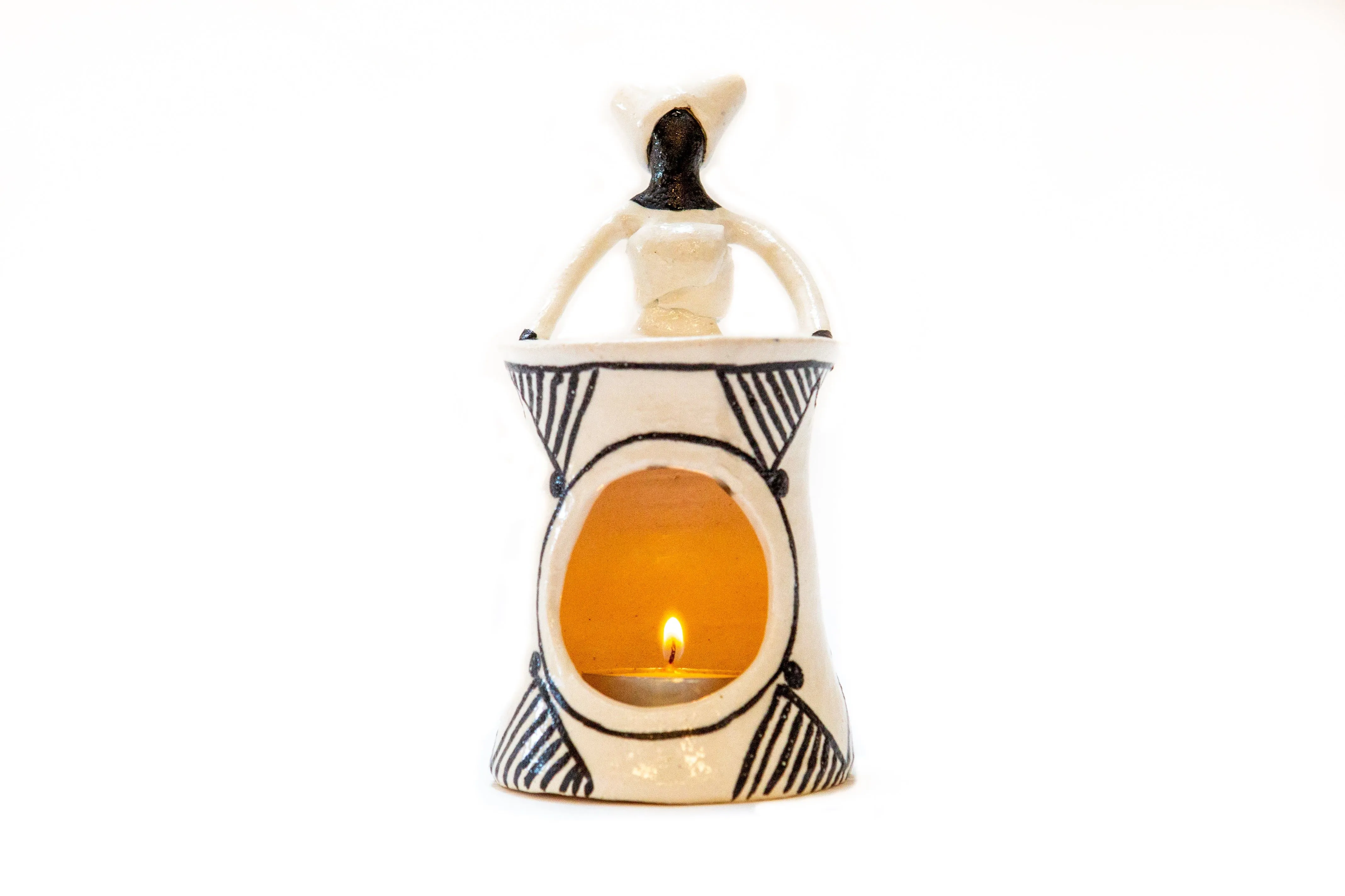 1Lady Oil Burner Black & White