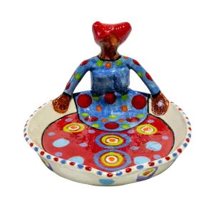 1Lady Sweetie Dish Bright on White