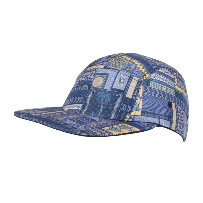 Into Africa Patchworkd'afrique Blue Flat Peak - Image 1
