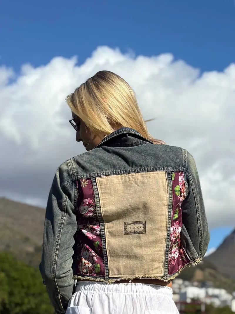 ByBobbie Jacket - Gucci Floral Denim - Image 1