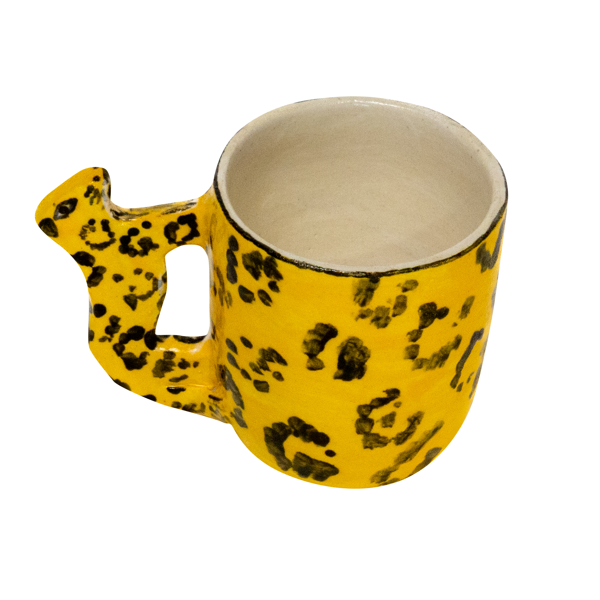 Cheetah Handle Mug - Espresso size