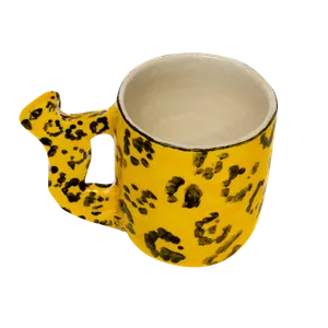 Cheetah Handle Mug - Espresso size
