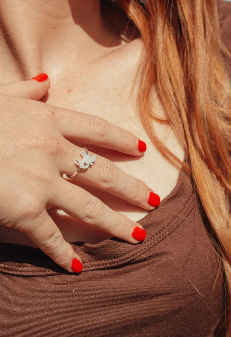 Buffalo with Heart Cutout Ring - Image 4