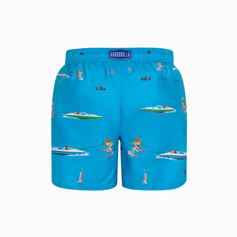 Mid-length Swim Shorts | Knysna Skier / Scuba Blue - Image 8