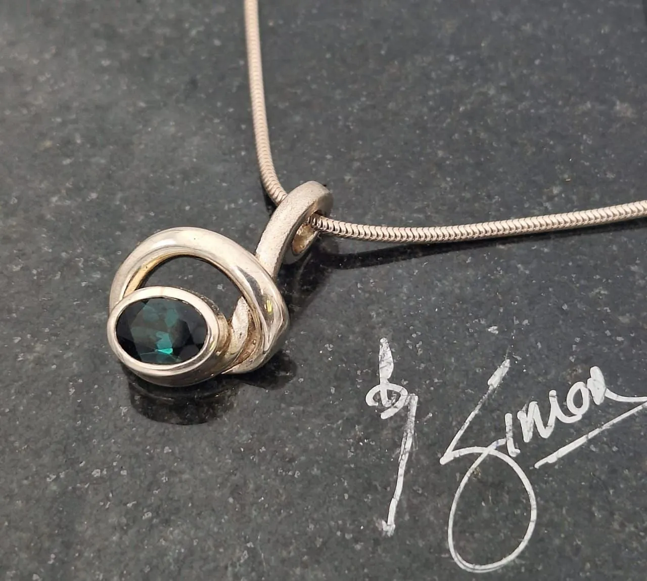 Tourmaline Sterling Silver Pendant