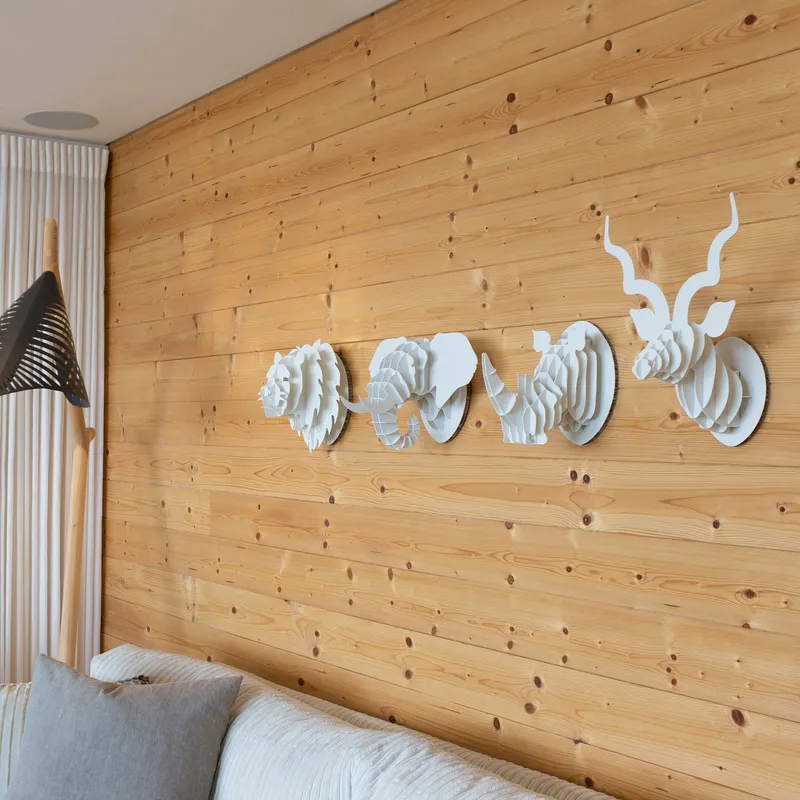 Mini Ele head in Paperboard - Image 8