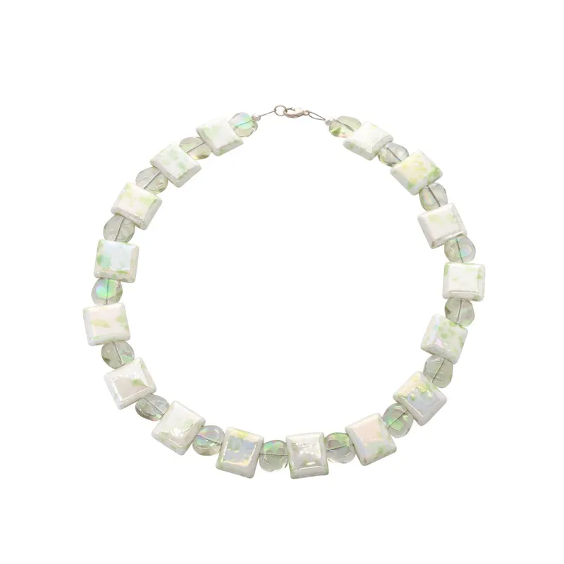 Square bead necklace - Image 1