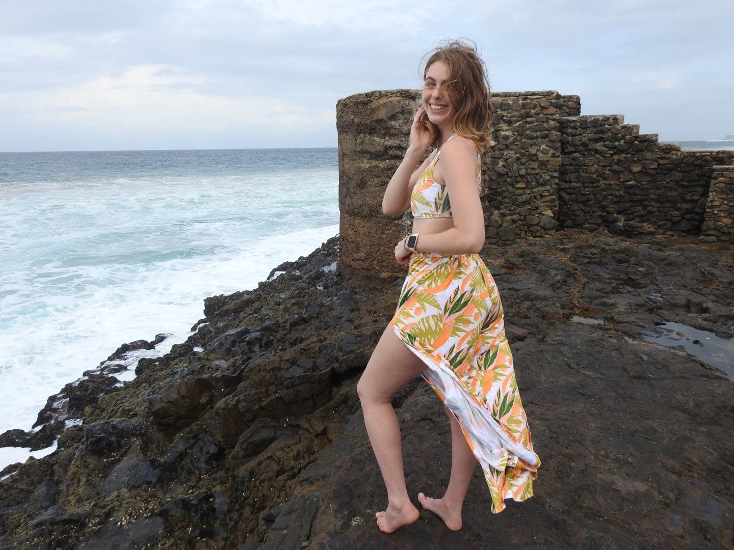 Juicy Tropics Flaired Summer Pants