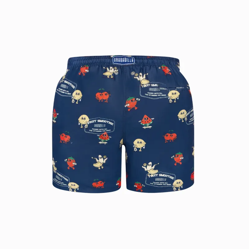 Mid-length Swim Shorts | Sporty Fruit / Navy - Image 3