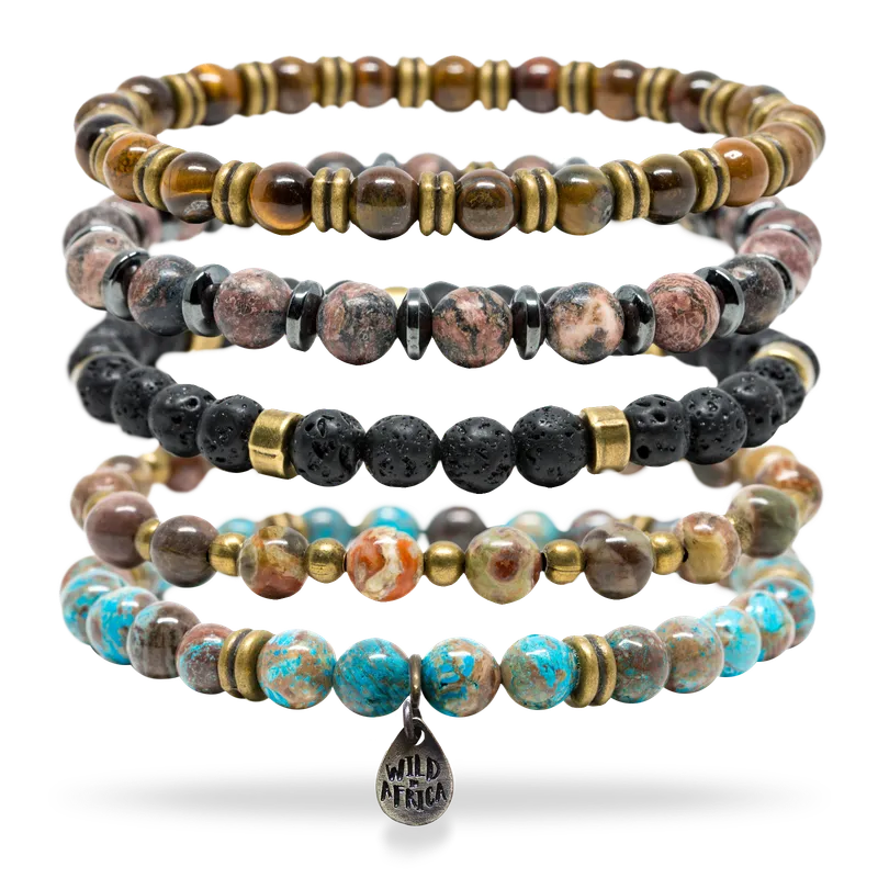 African Big 5 Bracelet Stack - Image 1