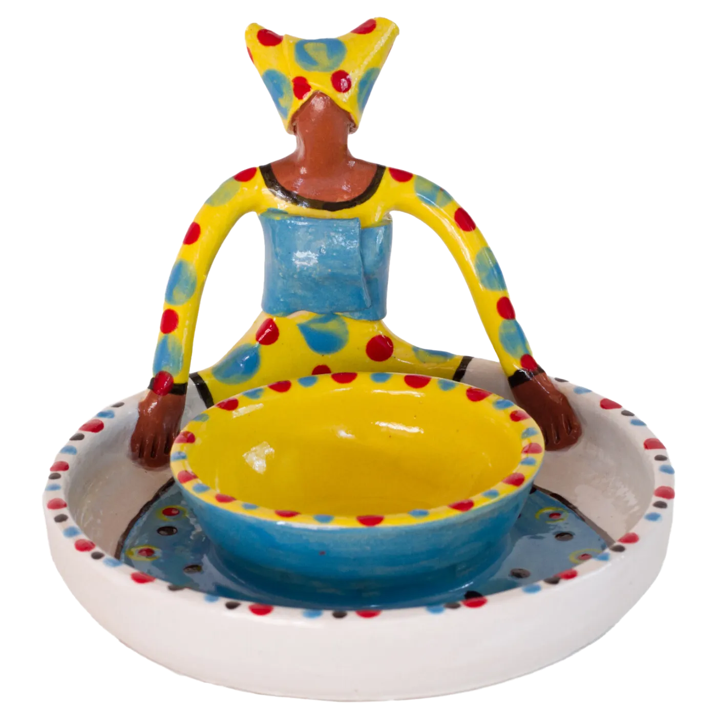 1Lady Olive Dish Bright on White