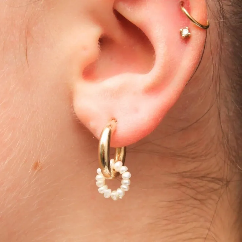 Baby Pearly Loop Hoop Charm - Image 6