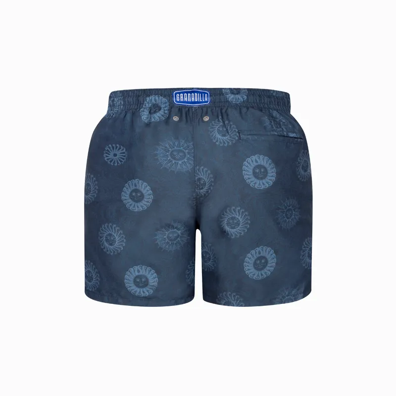 Mid-length Swim Shorts | Helios Sun / Navy - Image 2